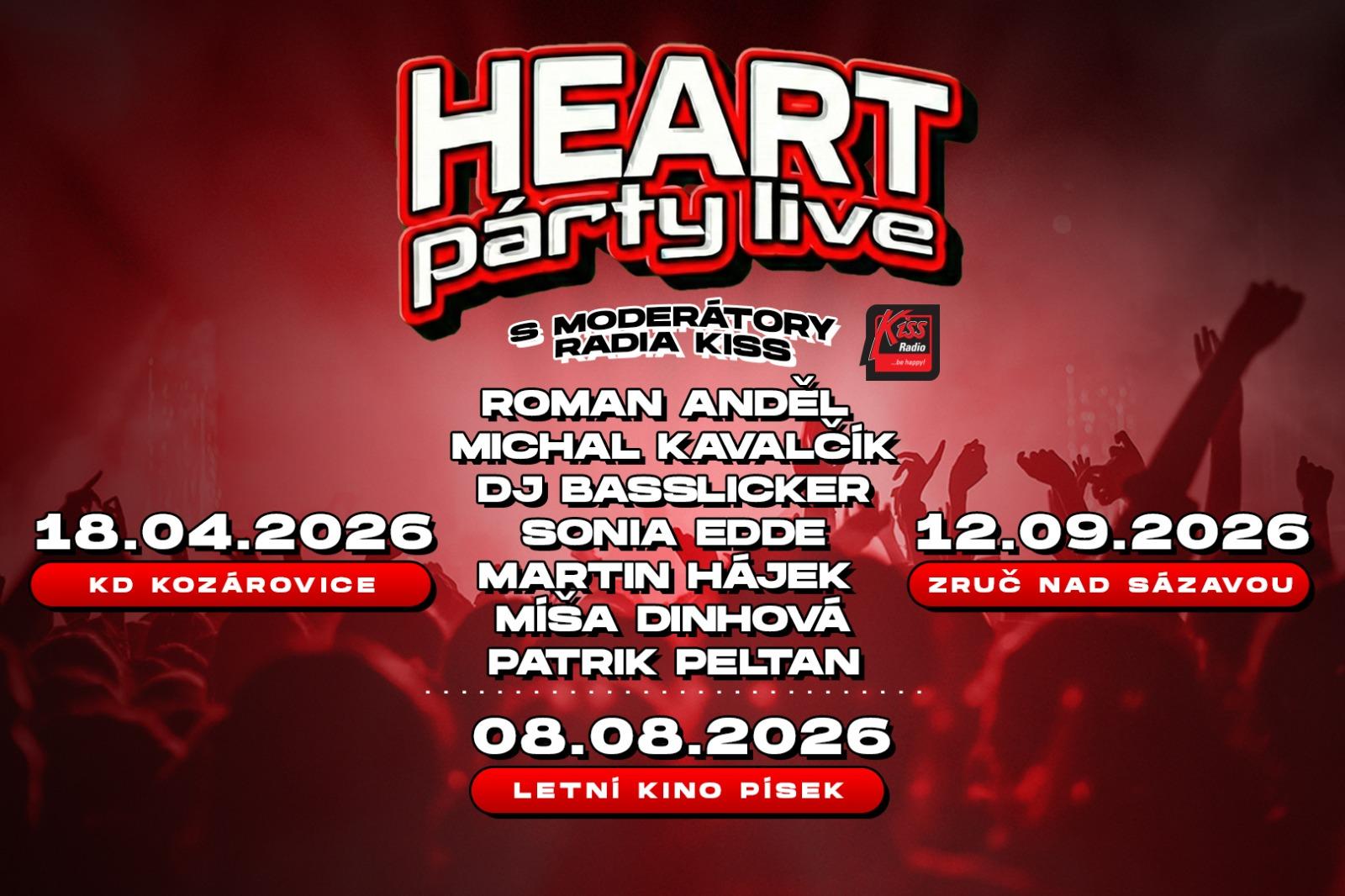 carousel image HEART PARTY LIVE - S MODERÁTORY RÁDIA KISS