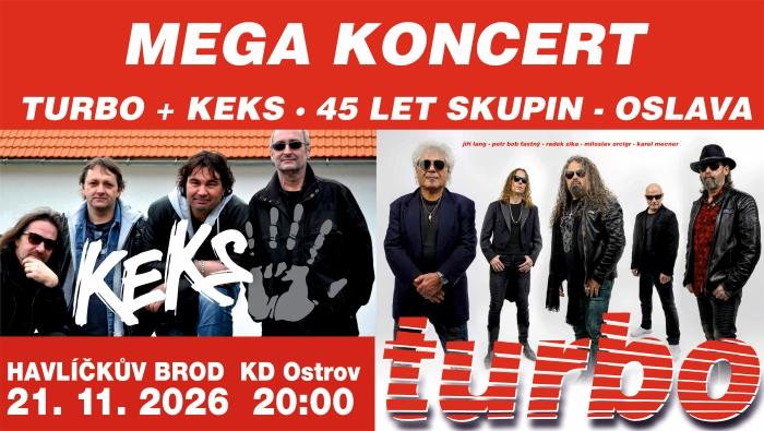 carousel image TURBO + KEKS - MEGA KONCERT 45 LET SKUPIN