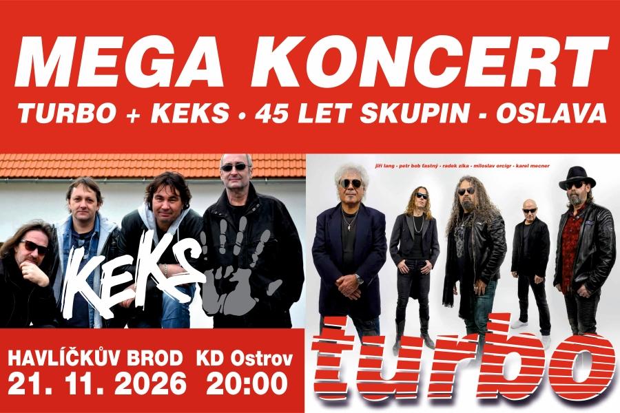 carousel image TURBO + KEKS - MEGA KONCERT 45 LET SKUPIN